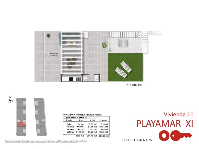 Apartamento de 3 habitaciones en Pilar de la Horadada en venta - 395.900 € (Ref: 9731390)