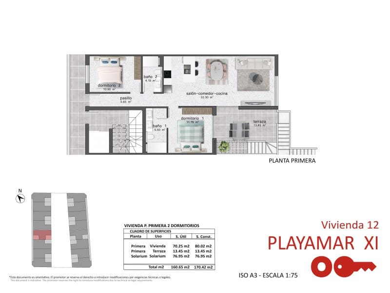 Apartamento de 3 habitaciones en Pilar de la Horadada en venta - 395.900 € (Ref: 9731390)