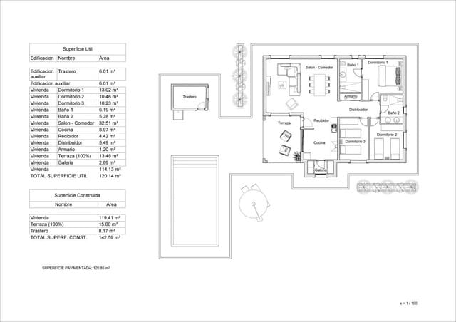 2 quarto Moradia para venda em La Romana - 272 000 € (Ref: 9731420)