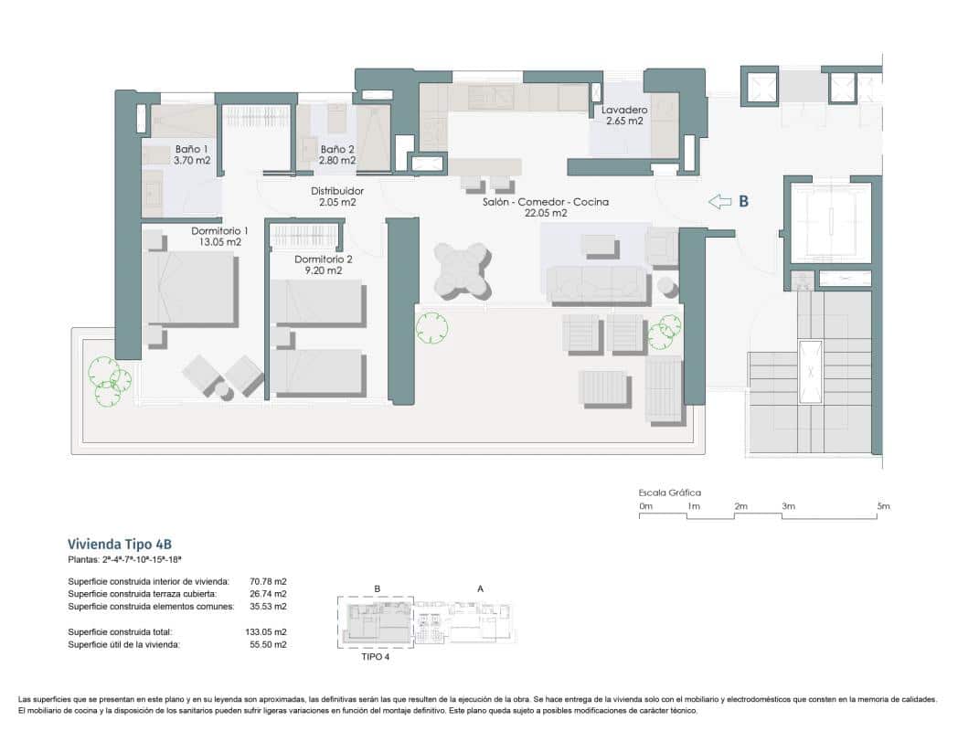 2 camera da letto Appartamento in vendita in Benidorm - 488.050 € (Rif: 9745811)