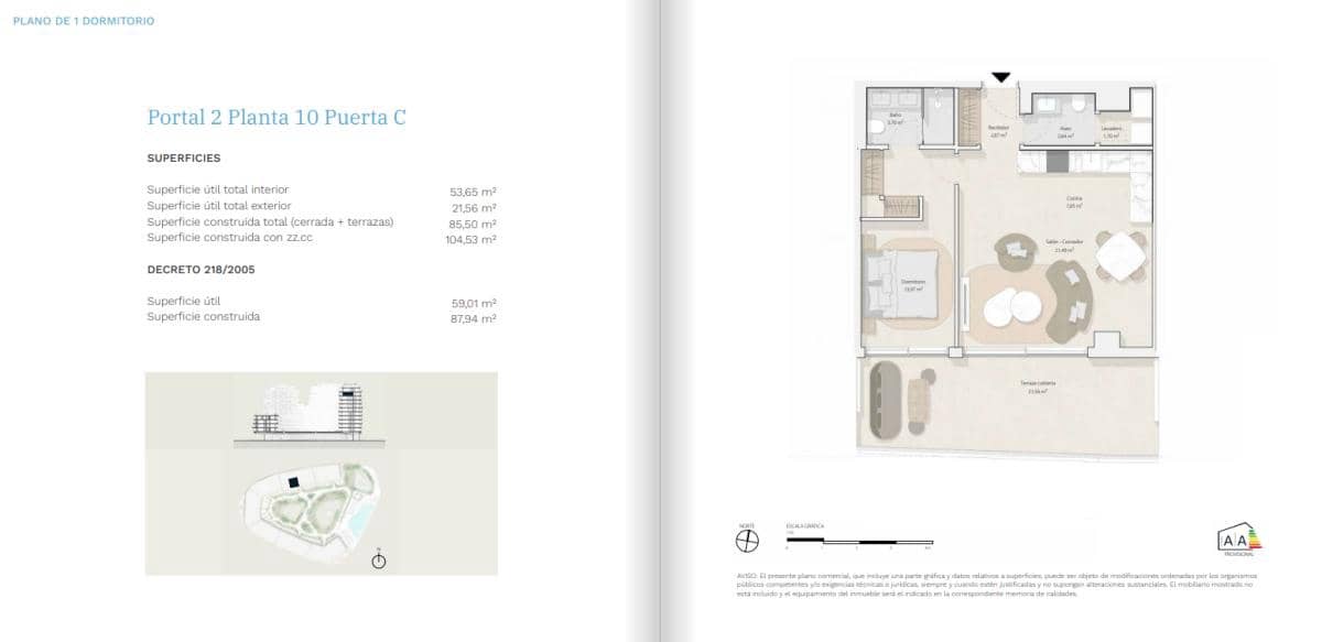Apartamento de 3 habitaciones en Málaga ciudad en venta - 1.244.000 € (Ref: 9784010)