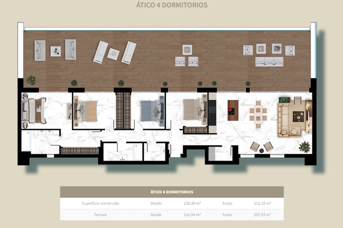4 camera da letto Appartamento in vendita in Marbella - 1.440.000 € (Rif: 9784014)