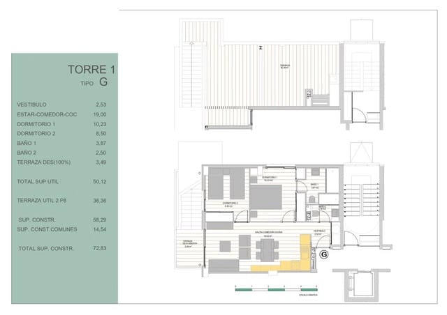 2 camera da letto Appartamento in vendita in Guardamar Playa, Guardamar del Segura - 245.000 € (Rif: 9800921)