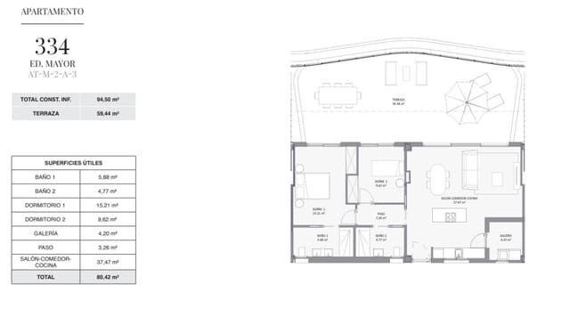 3 sypialnia Apartament na sprzedaż w Albir, Alfaz del Pi / L'Alfàs del Pi - 850 000 € (Ref: 9812916)