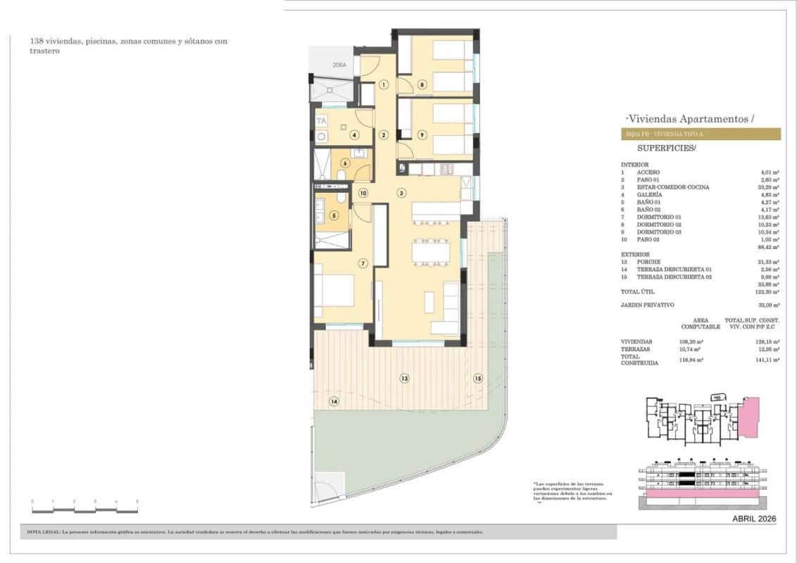 2 bedroom Apartment for sale in Finestrat - € 358,000 (Ref: 9816681)