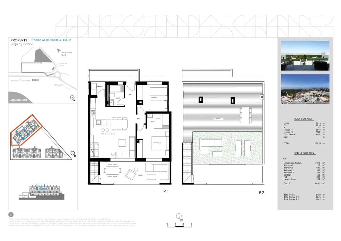 2 sovrum Bungalow till salu i Torrevieja - 330 000 € (Ref: 9816732)
