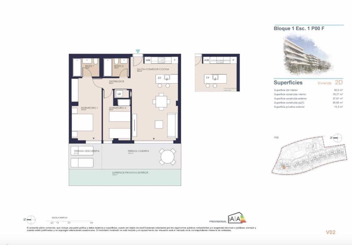3 soveværelse Lejlighed til salg i El Vergel / Verger - € 476.000 (Ref: 9828095)