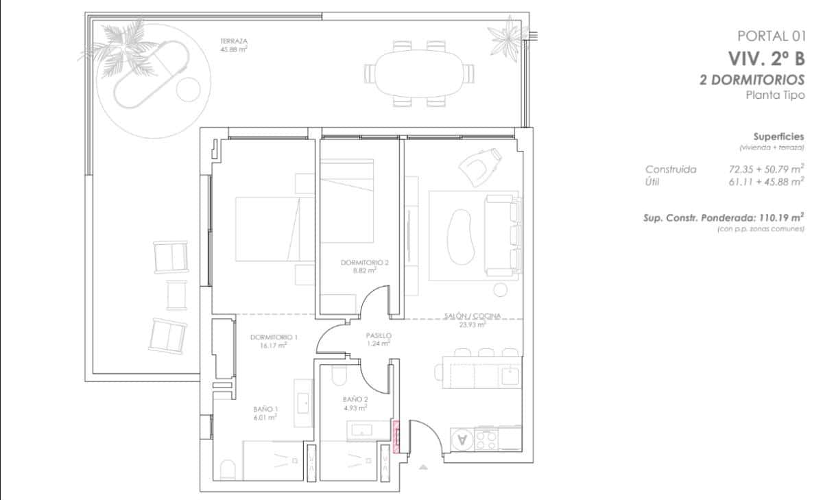 1 camera da letto Appartamento in vendita in Fuengirola - 282.450 € (Rif: 9850656)