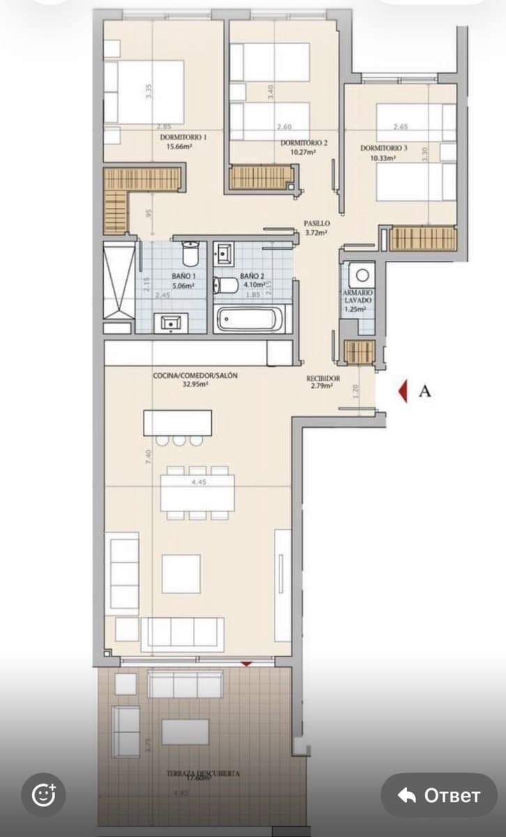 3 camera da letto Appartamento in vendita in El Chaparral con garage - 575.000 € (Rif: 9866282)