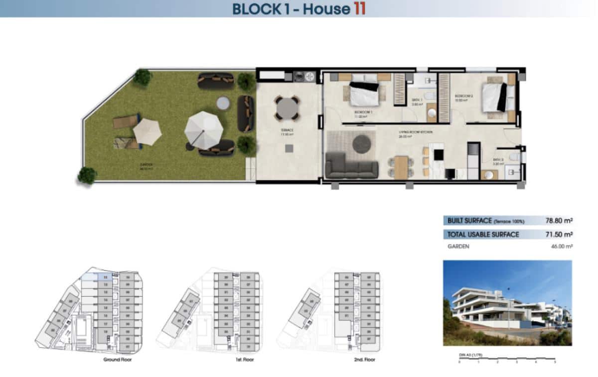 2 soverom Leilighet til salgs i La Marina del Pinet med svømmebasseng - € 248 000 (Ref: 9869748)