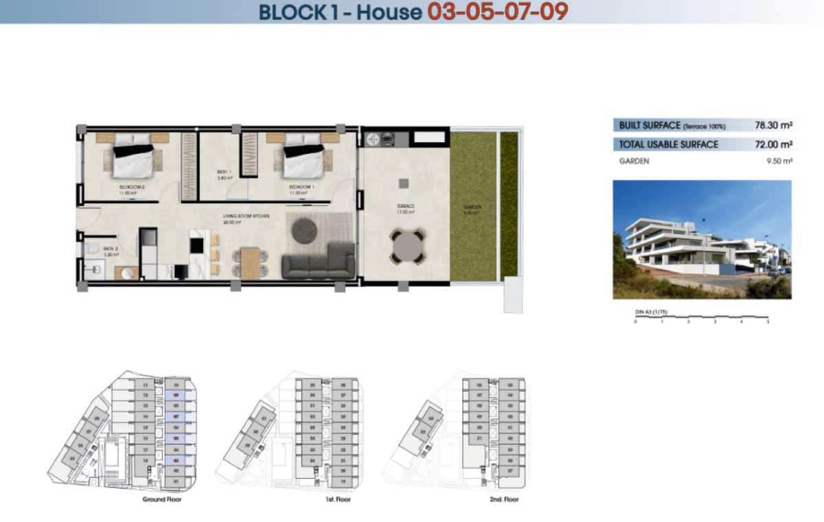 2 soverom Leilighet til salgs i La Marina del Pinet med svømmebasseng - € 248 000 (Ref: 9869748)