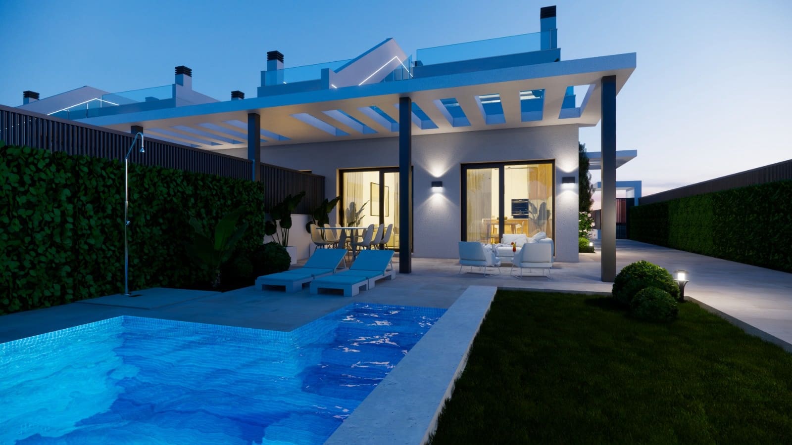 Adosado de 3 habitaciones en Los Alcázares en venta con piscina - 1.390.000 € (Ref: 9885632)
