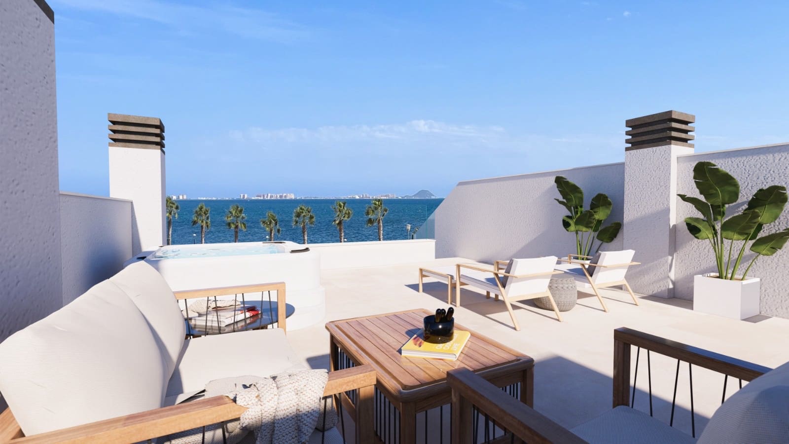 Adosado de 3 habitaciones en Los Alcázares en venta con piscina - 1.390.000 € (Ref: 9885632)