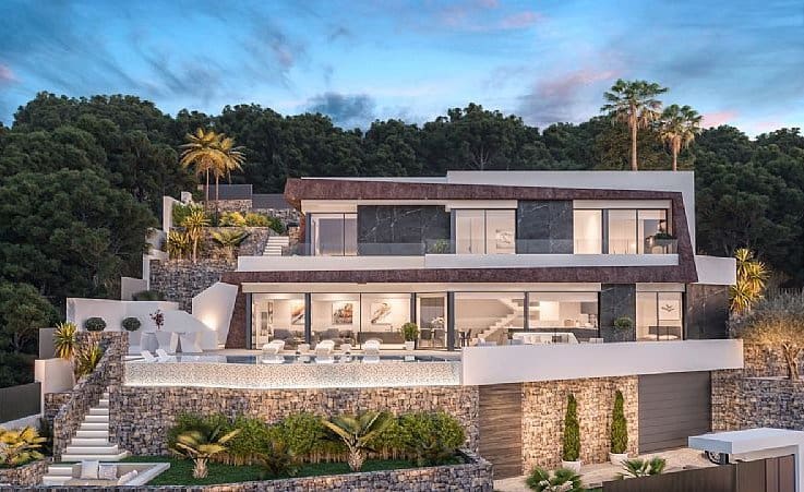 4 makuuhuone Huvila myytävänä paikassa Calpe / Calp mukana uima-altaan - 1 550 000 € (Ref: 9886402)