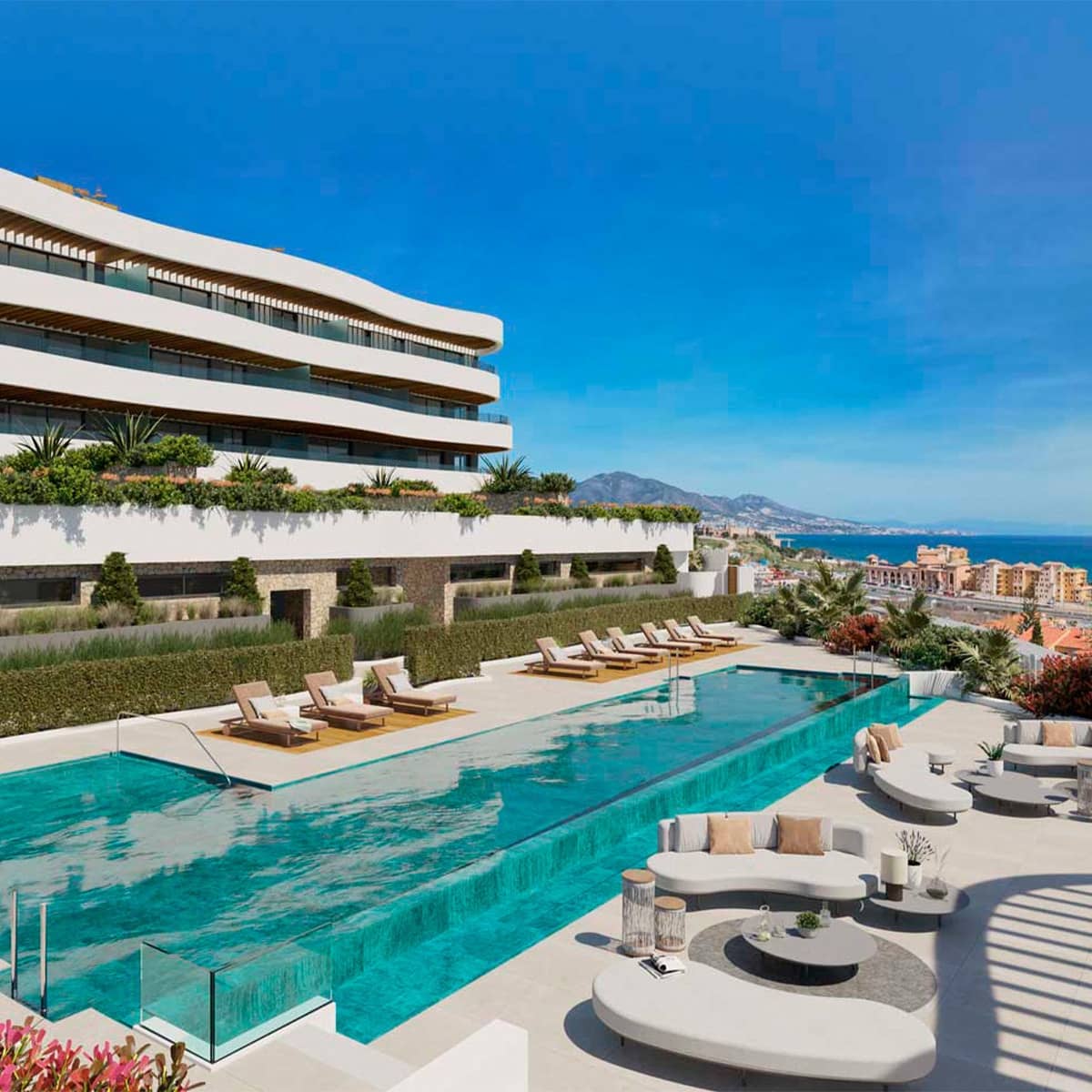 3 soverom Penthouse til salgs i Mijas Costa med svømmebasseng garasje - € 2 200 000 (Ref: 8643968)