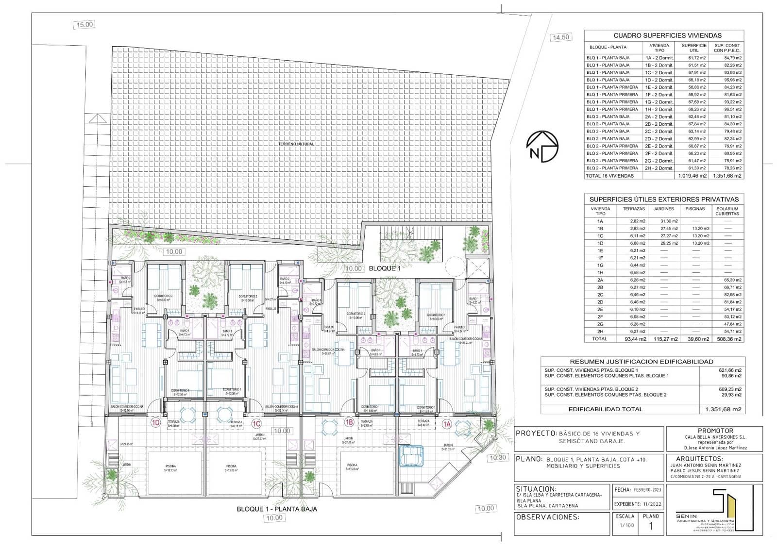 3 quarto Apartamento para venda em Cartagena com piscina garagem - 320 000 € (Ref: 9024737)
