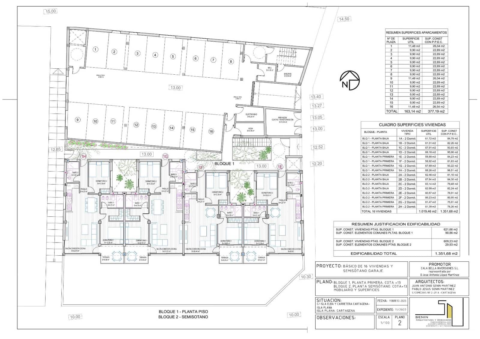 3 quarto Apartamento para venda em Cartagena com piscina garagem - 320 000 € (Ref: 9024737)