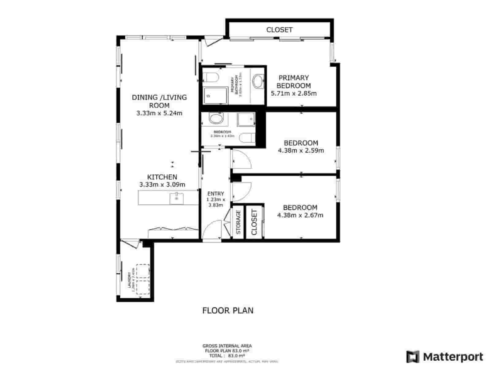 3 Zimmer Wohnung zu verkaufen in Santa Margarida mit Garage - 425.000 € (Ref: 8663744)