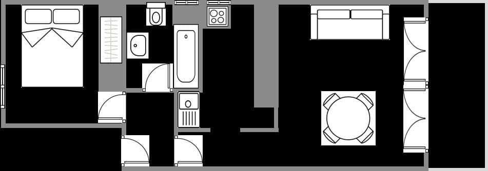 1 bedroom Flat for sale in Roses with garage - € 255,000 (Ref: 9432390)