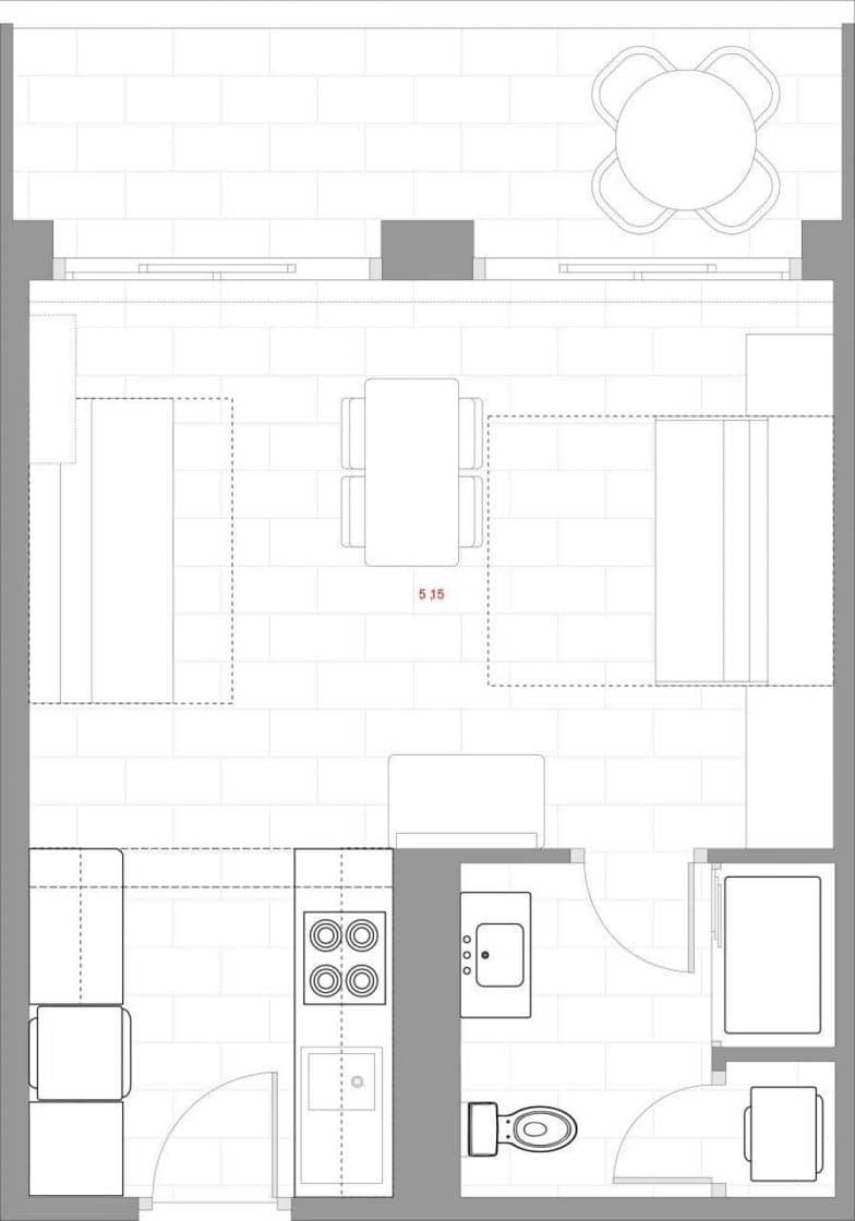 Estúdio para venda em Santa Margarida com piscina - 170 000 € (Ref: 9879353)