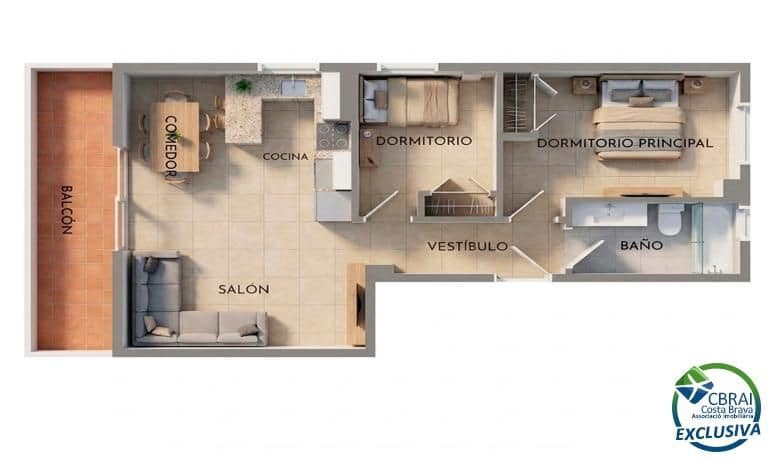 2 soveværelse Lejlighed til salg i Santa Margarida - € 215.000 (Ref: 9949937)