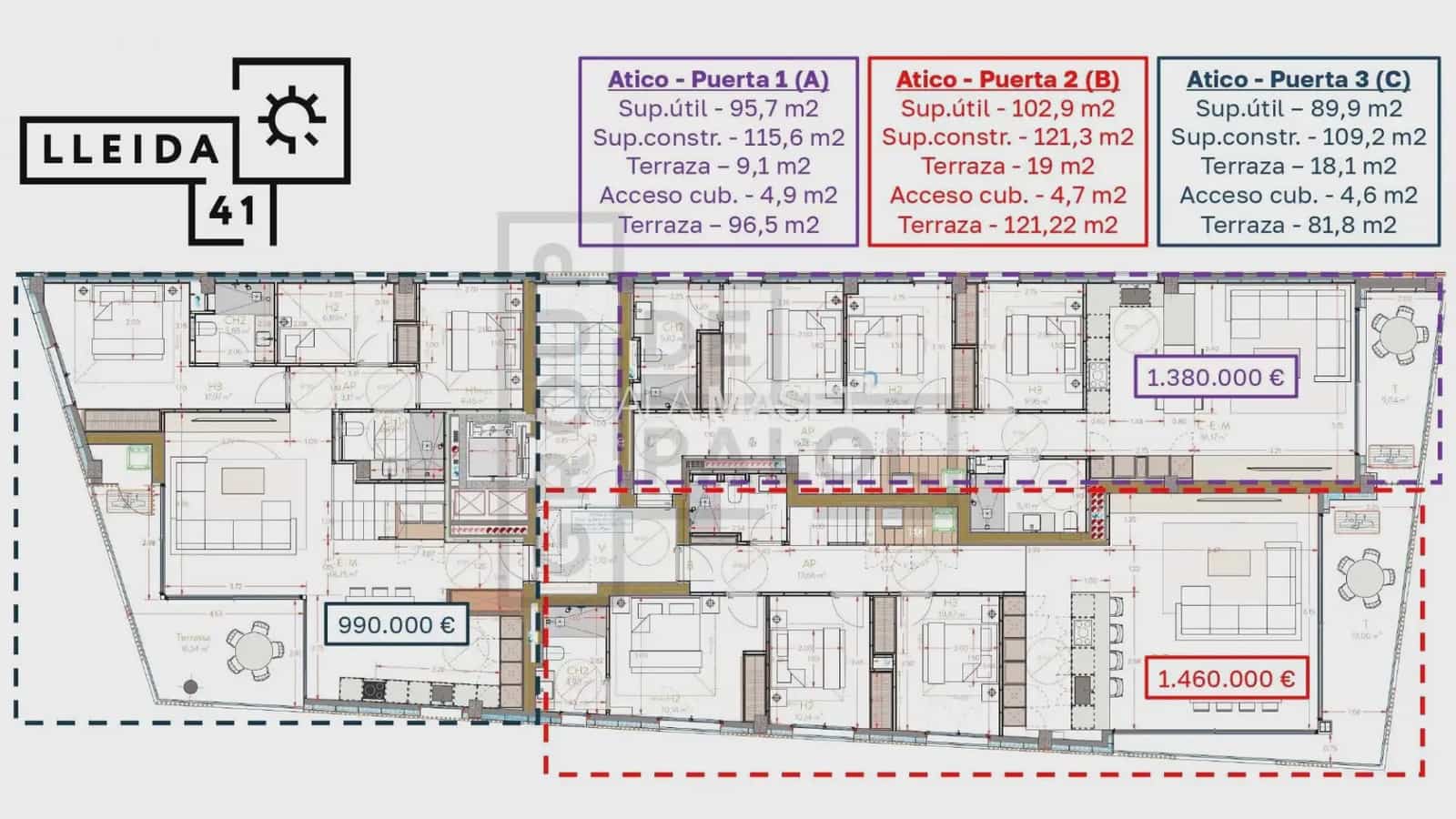 3 sovrum Lägenhet till salu i Platja d'Aro med garage - 1 380 000 € (Ref: 9890825)