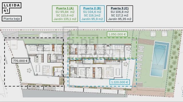 3 sovrum Lägenhet till salu i Platja d'Aro, Castell-Platja d'Aro med garage - 1 120 000 € (Ref: 9890846)