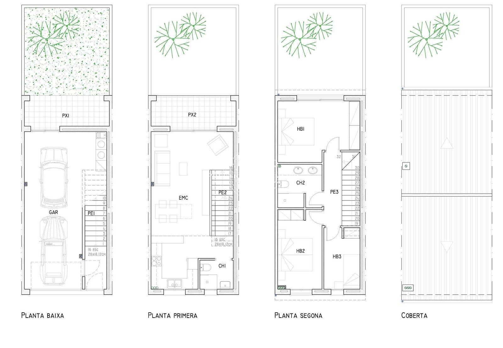 3 makuuhuone Omakotitalo myytävänä paikassa Empuriabrava - 399 000 € (Ref: 9265388)