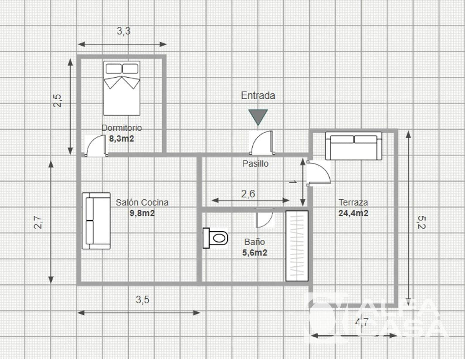 1 bedroom Flat for sale in Lloret de Mar - € 117,500 (Ref: 9385825)
