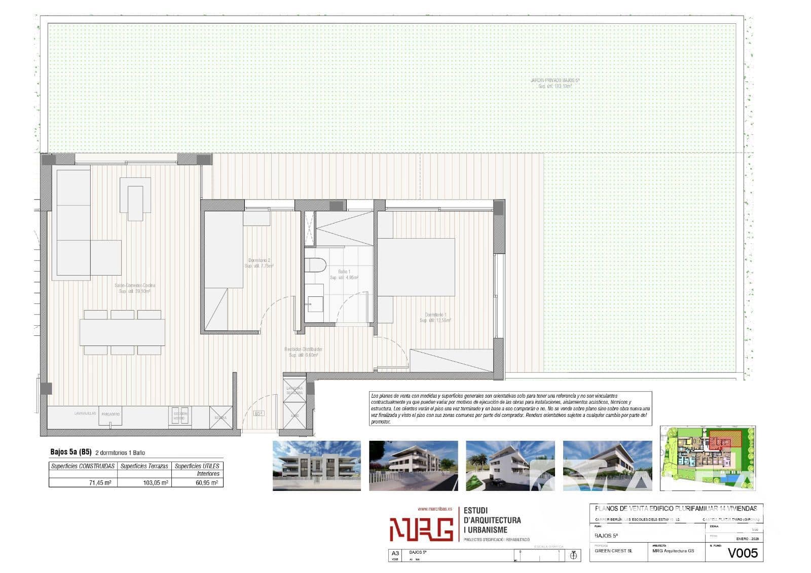 2 soverom Leilighet til salgs i Platja d'Aro med svømmebasseng garasje - € 510 000 (Ref: 9939045)