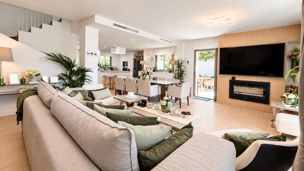 3 soverom Kjedet enebolig til salgs i Mijas med svømmebasseng garasje - € 795 000 (Ref: 10095334)