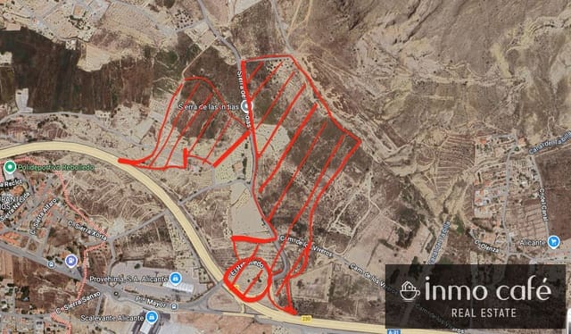 Ubebygd land til salgs i Alicante by - € 979 000 (Ref: 8835310)