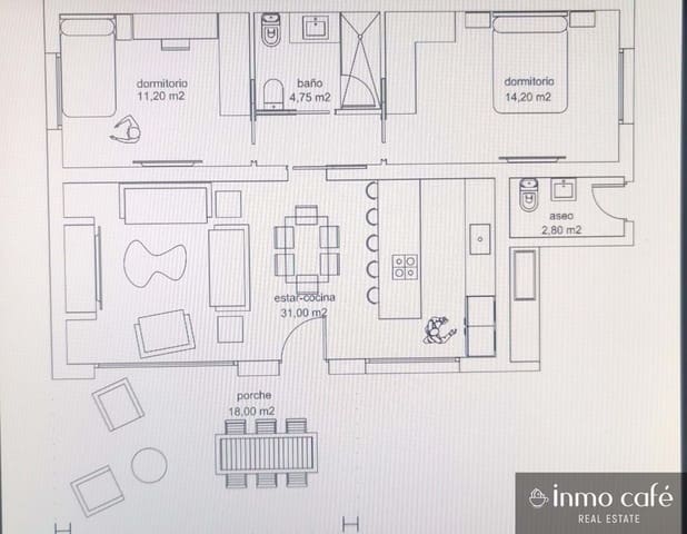 2 slaapkamer Villa te koop in Fortuna met zwembad - € 210.000 (Ref: 9184997)
