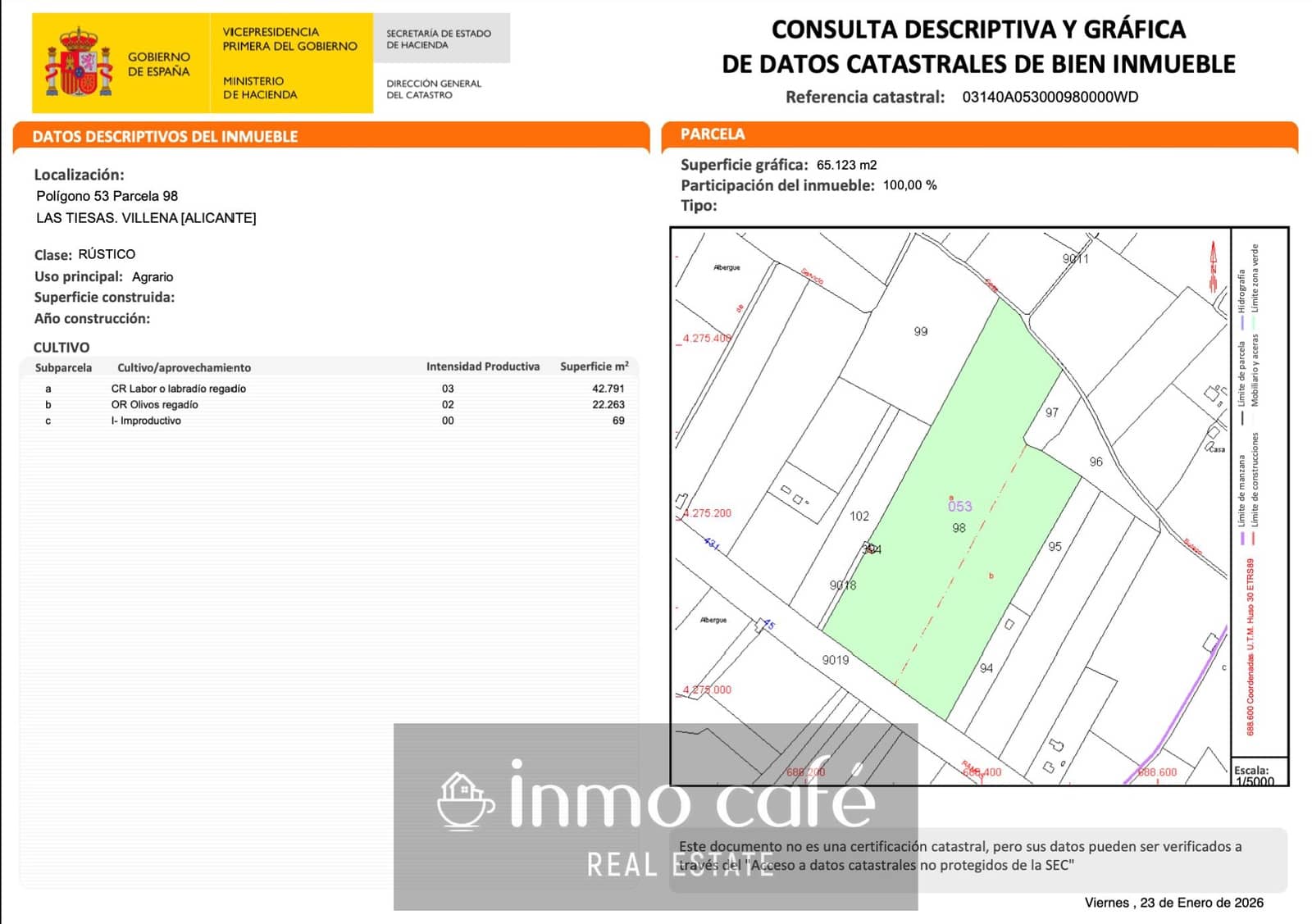 Undeveloped Land for sale in Villena - € 170,000 (Ref: 9665467)
