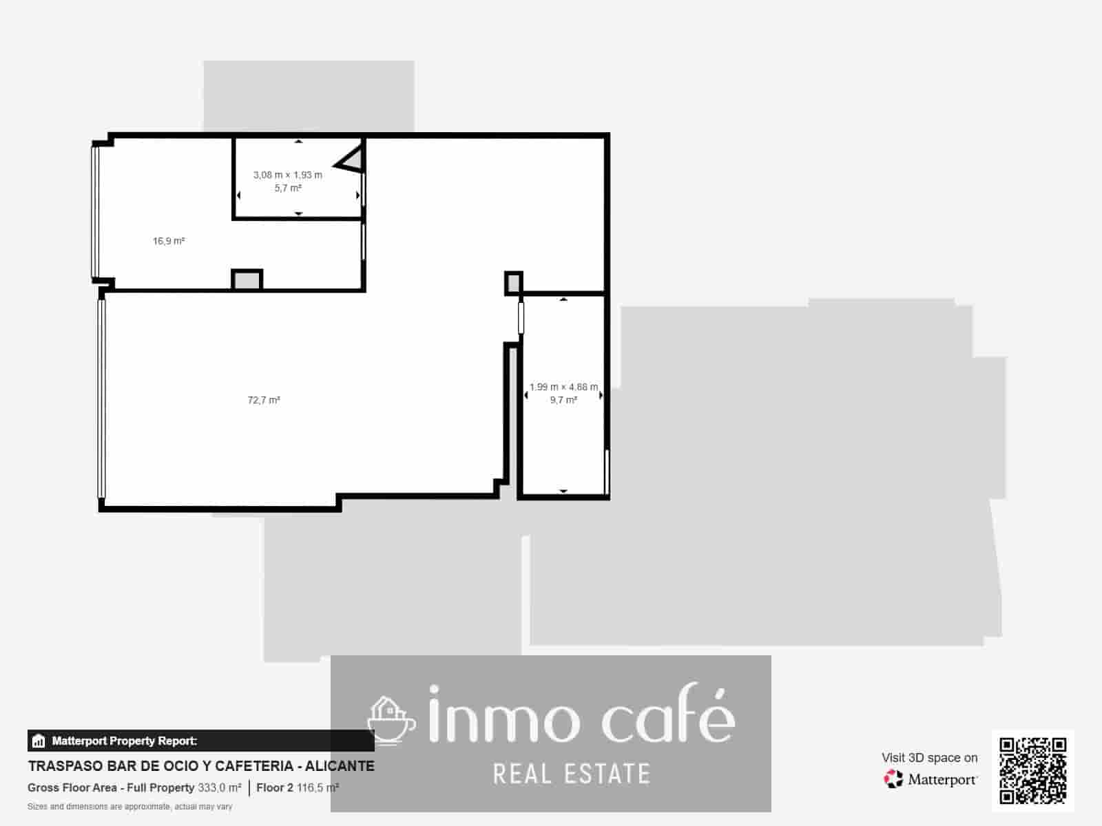 Commercial for sale in Alicante / Alacant city with garage - € 115,000 (Ref: 9979158)