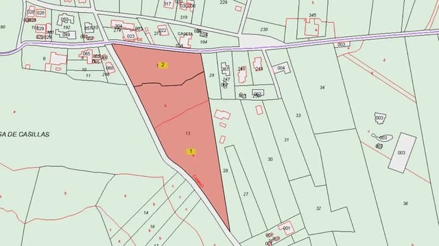Tontti myytävänä paikassa Casillas de Morales, Antigua - 1 120 000 € (Ref: 9759332)