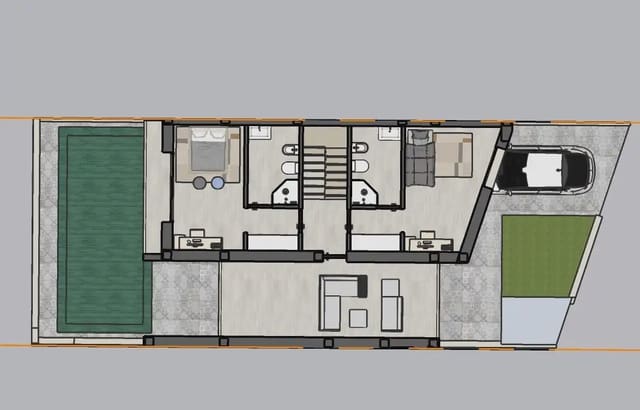 2 makuuhuone Huvila myytävänä paikassa La Oliva mukana uima-altaan 
autotalli - 454 000 € (Ref: 9759338)