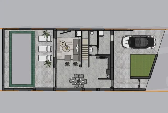 2 makuuhuone Huvila myytävänä paikassa La Oliva mukana uima-altaan 
autotalli - 454 000 € (Ref: 9759338)