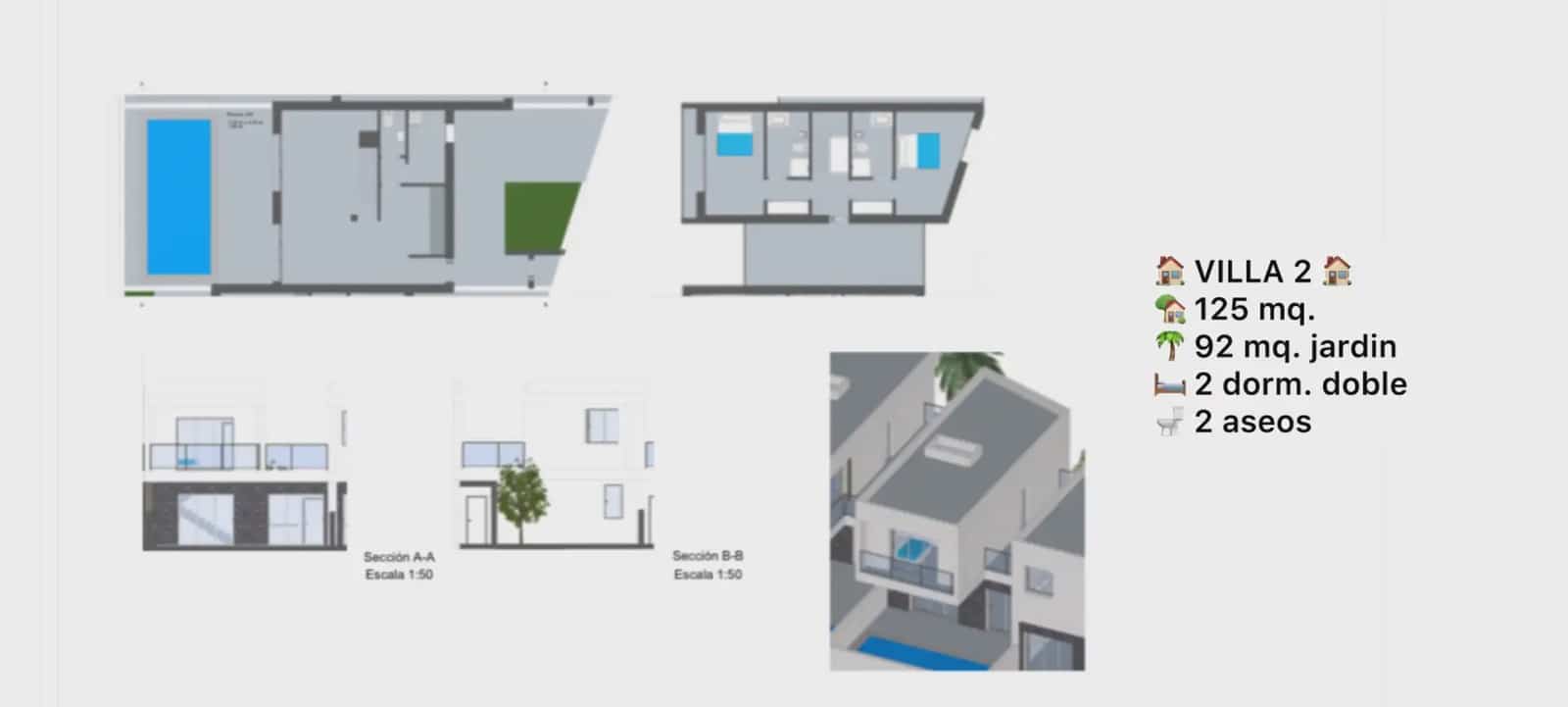 2 makuuhuone Huvila myytävänä paikassa La Oliva mukana uima-altaan 
autotalli - 454 000 € (Ref: 9759338)