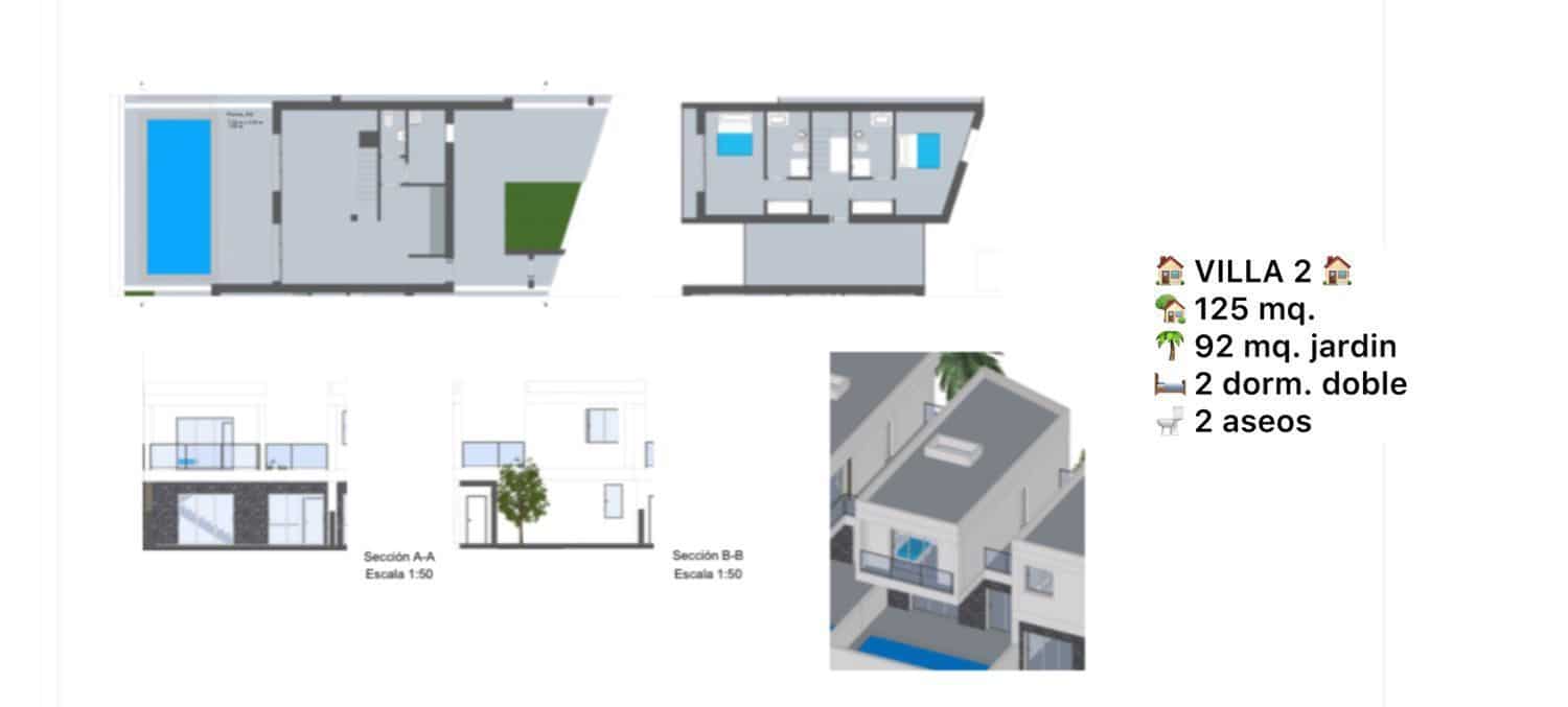 2 makuuhuone Huvila myytävänä paikassa La Oliva mukana uima-altaan - 454 000 € (Ref: 9952946)