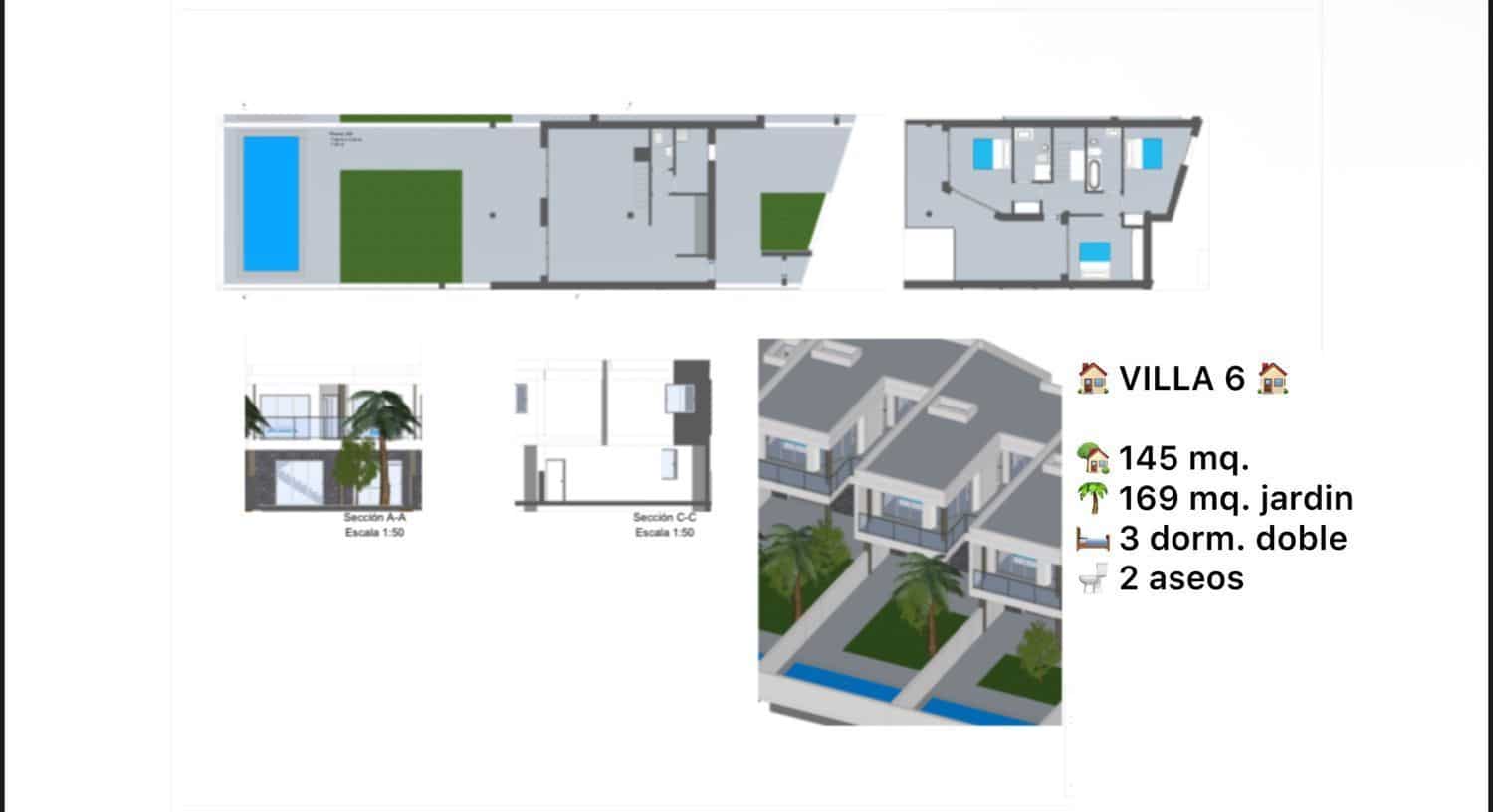 3 makuuhuone Huvila myytävänä paikassa La Oliva mukana uima-altaan - 609 000 € (Ref: 9952948)