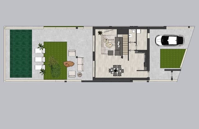 3 makuuhuone Huvila myytävänä paikassa La Oliva mukana uima-altaan - 588 000 € (Ref: 9952949)