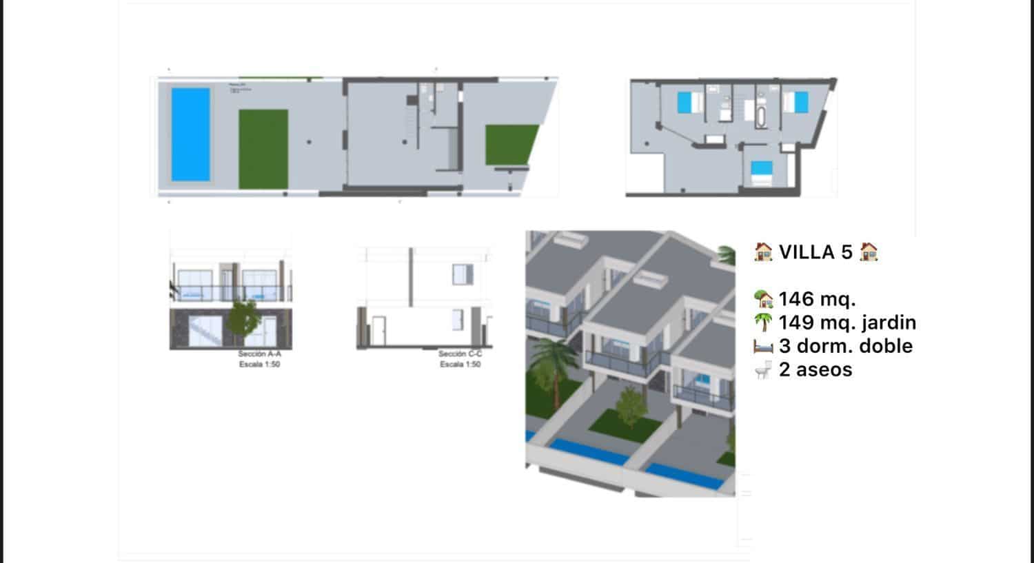 3 makuuhuone Huvila myytävänä paikassa La Oliva mukana uima-altaan - 588 000 € (Ref: 9952949)
