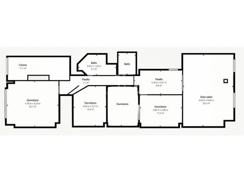4 Zimmer Wohnung zu verkaufen in Valencia Stadt - 465.000 € (Ref: 10102229)