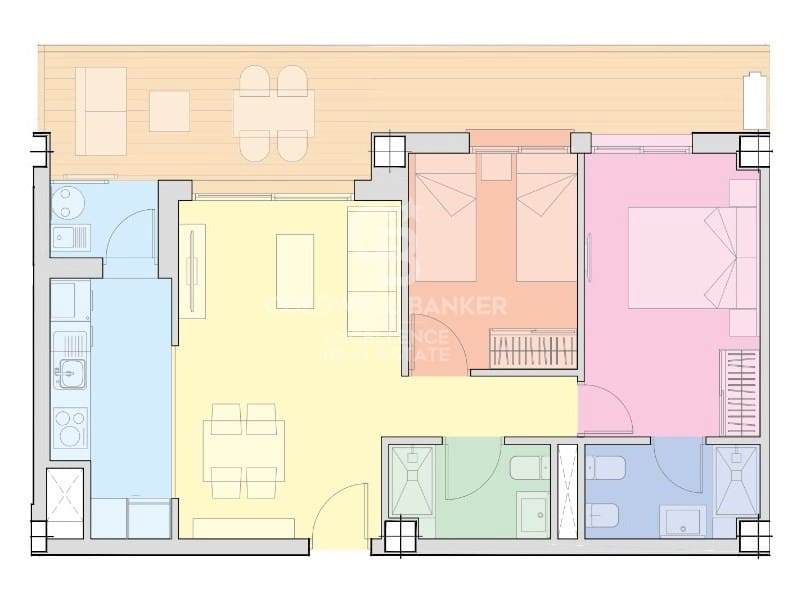 2 soverom Leilighet til salgs i Cabanes med svømmebasseng garasje - € 239 637 (Ref: 9437184)