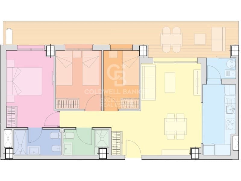 2 soverom Leilighet til salgs i Cabanes med svømmebasseng garasje - € 239 637 (Ref: 9437184)