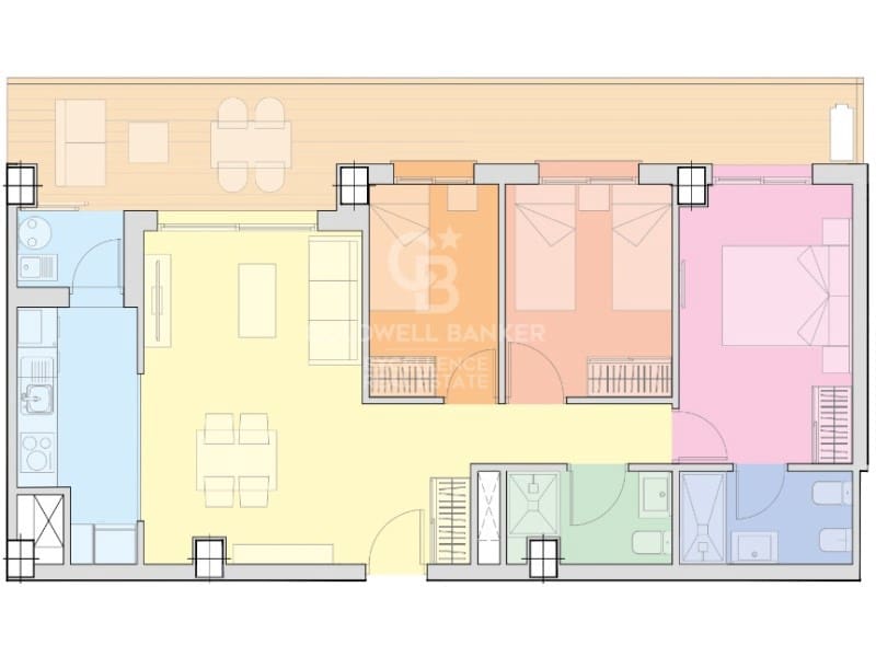 2 soverom Leilighet til salgs i Cabanes med svømmebasseng garasje - € 239 637 (Ref: 9437184)