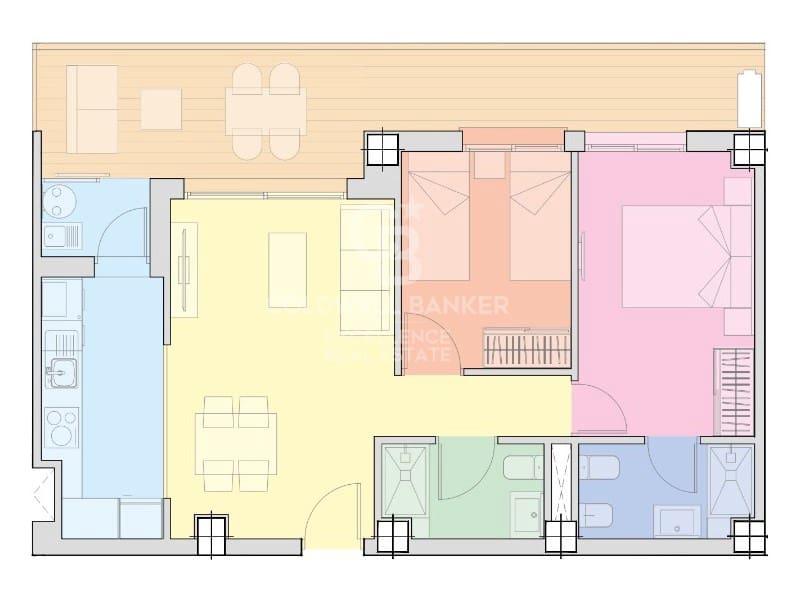 2 soverom Leilighet til salgs i Cabanes med svømmebasseng garasje - € 239 637 (Ref: 9437184)