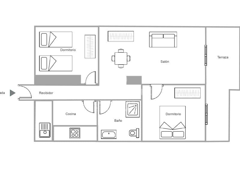 2 bedroom Flat for sale in Oliva - € 165,000 (Ref: 9637430)