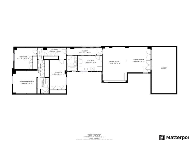 3 bedroom Penthouse for rent in Valencia city with garage - € 2,100 (Ref: 9861758)